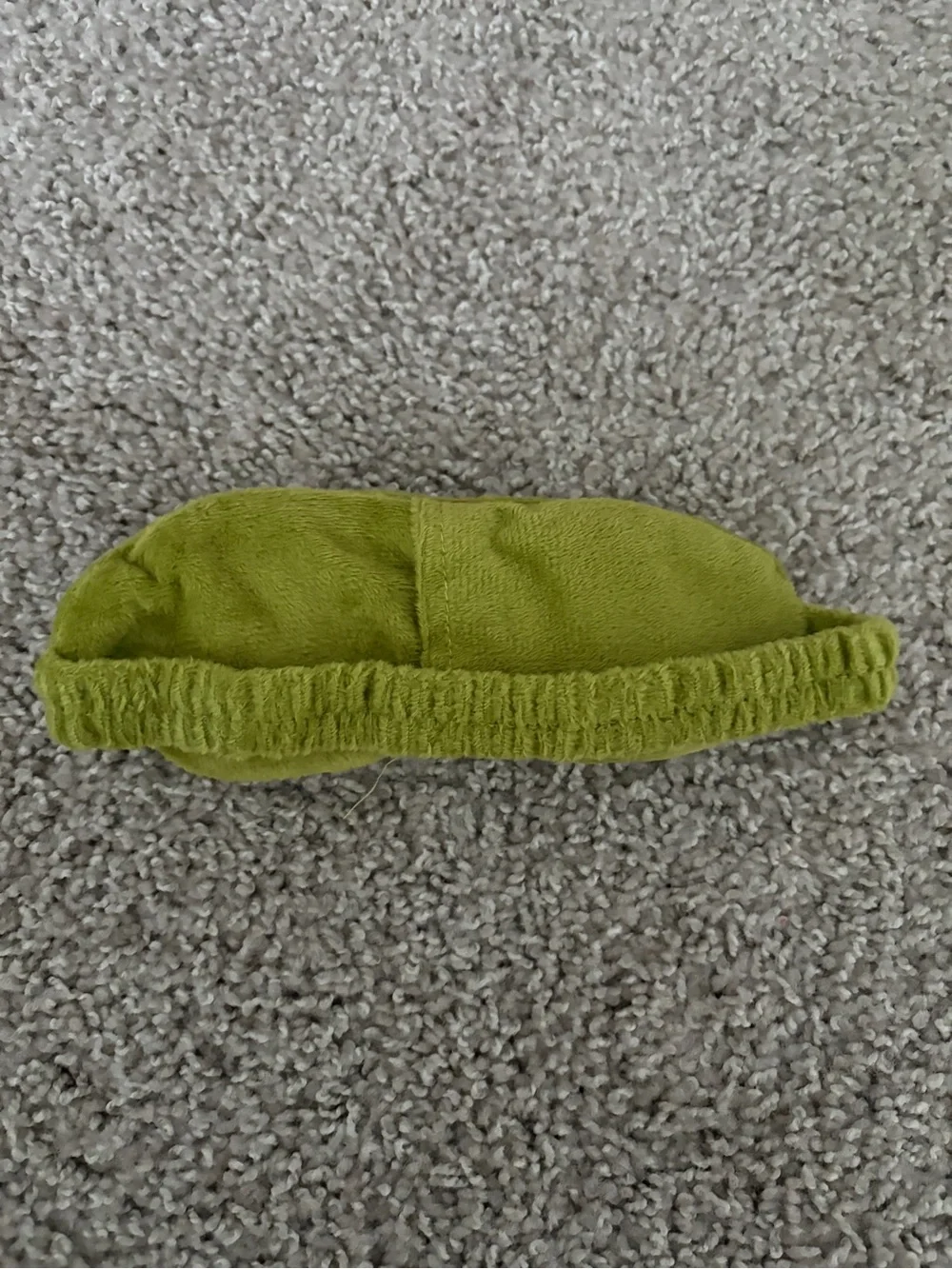 Kids PePe Plush Sleep Mask with Green Character Eyes